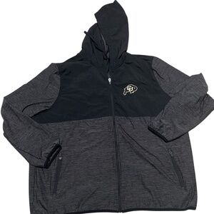 Antigua Colorado Buffaloes Black Zip Up Jacket Size 2XL